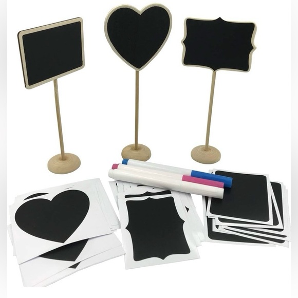 *NEW* Serving Table Lot - Cake servers, Mini Chalkboards, Liquid Chalk Markers - Picture 2 of 11